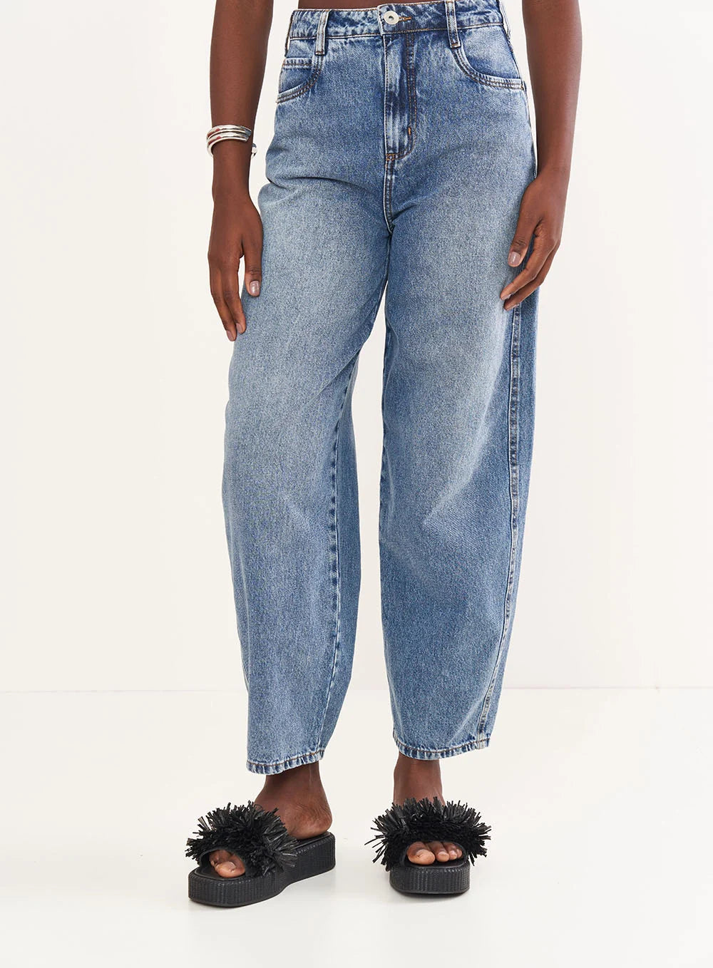 Calça Jeans Barril - Joana