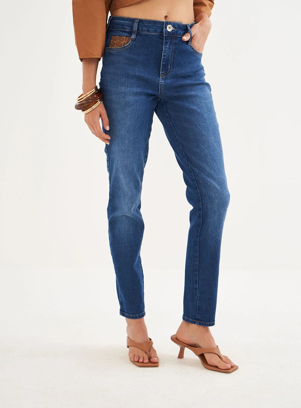 Calça Feminina Jeans Reta - Bia