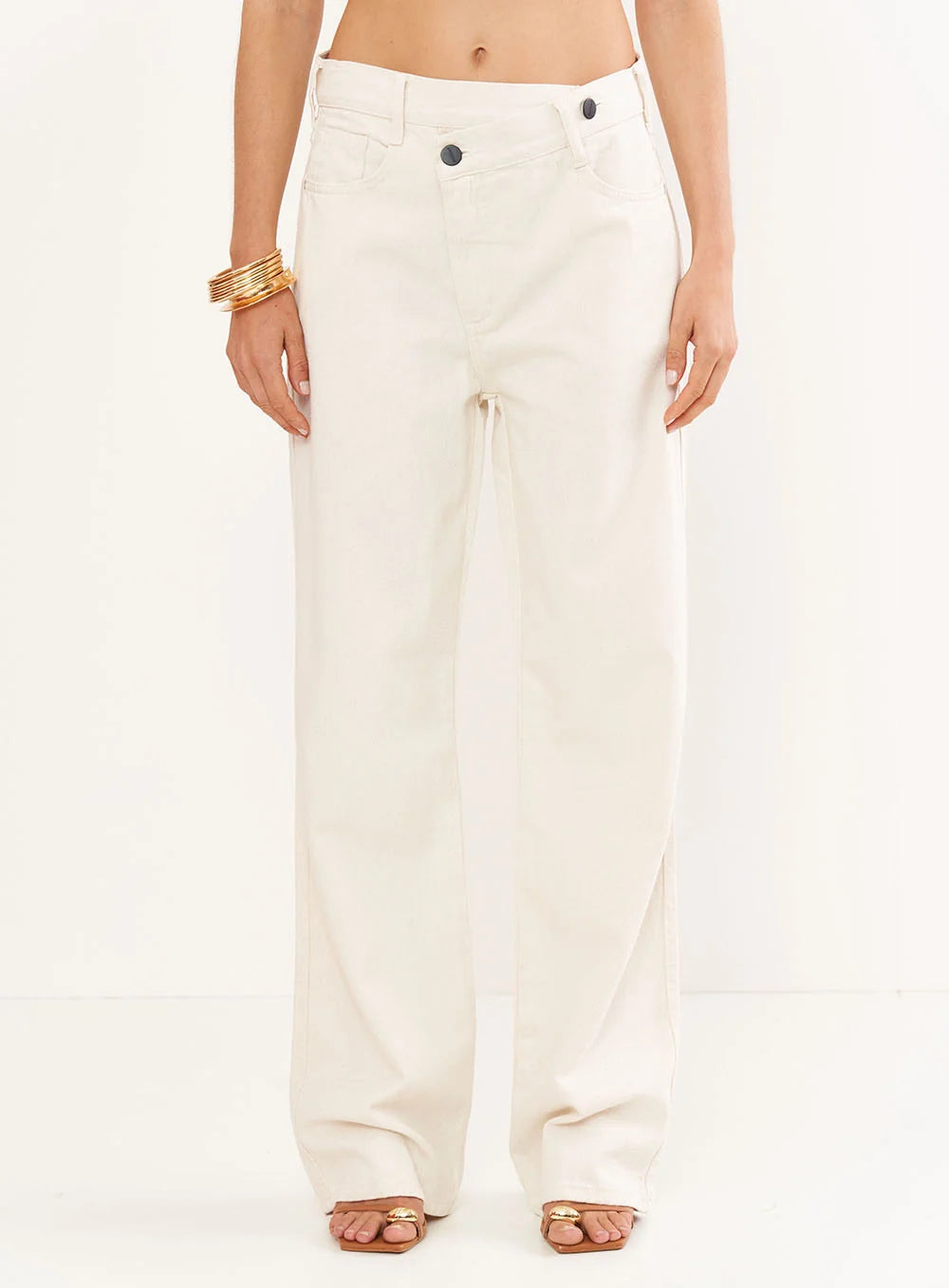 Calça Feminina Em Sarja Low - Leoni