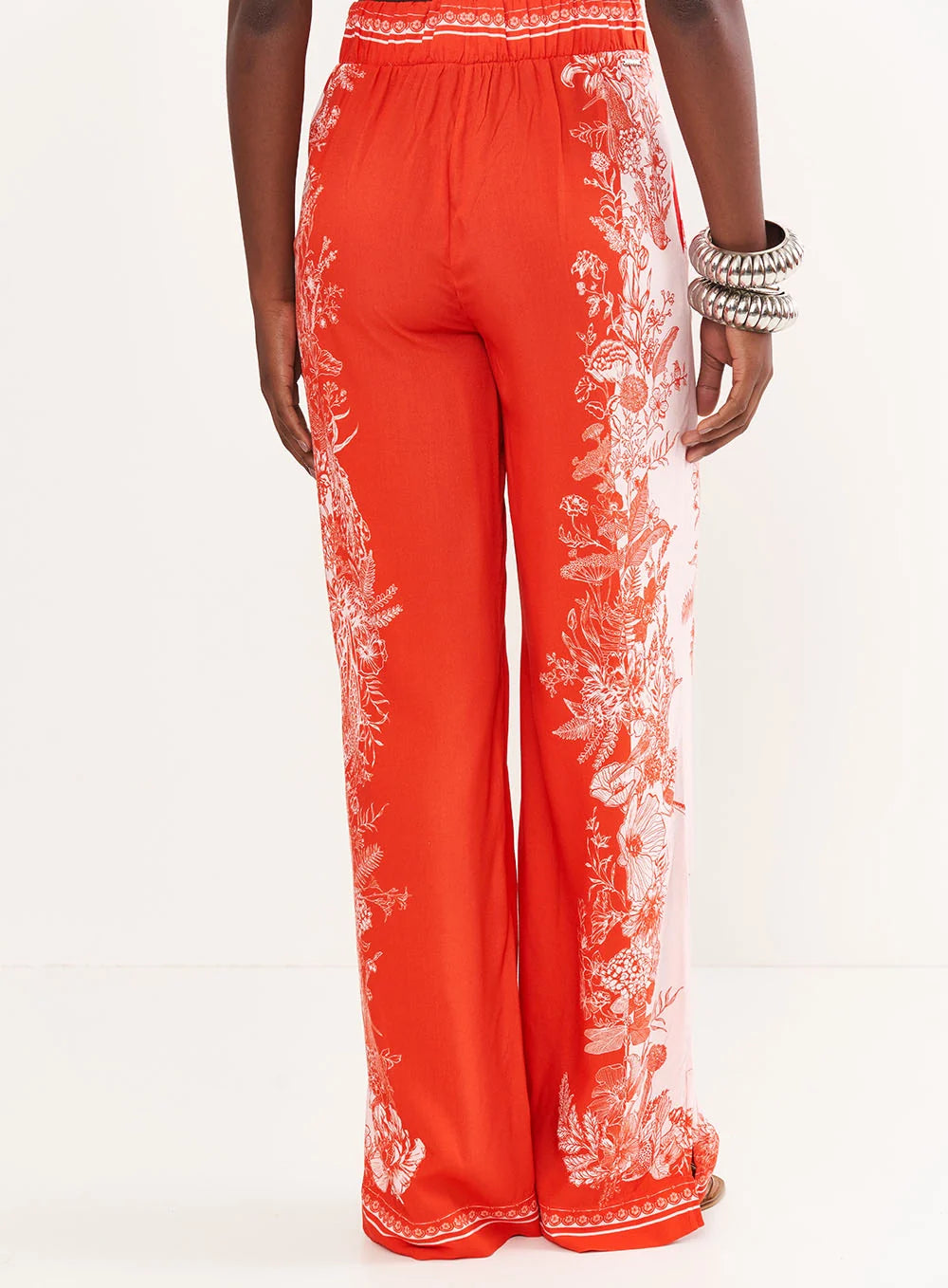 Calça Feminina Pantalona Estampada - Riviera
