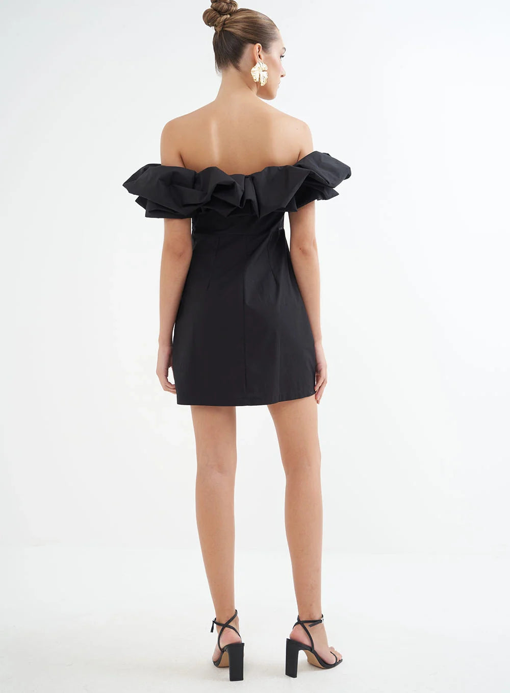 Vestido Justo Ombro A Ombro Balonê – Riviera