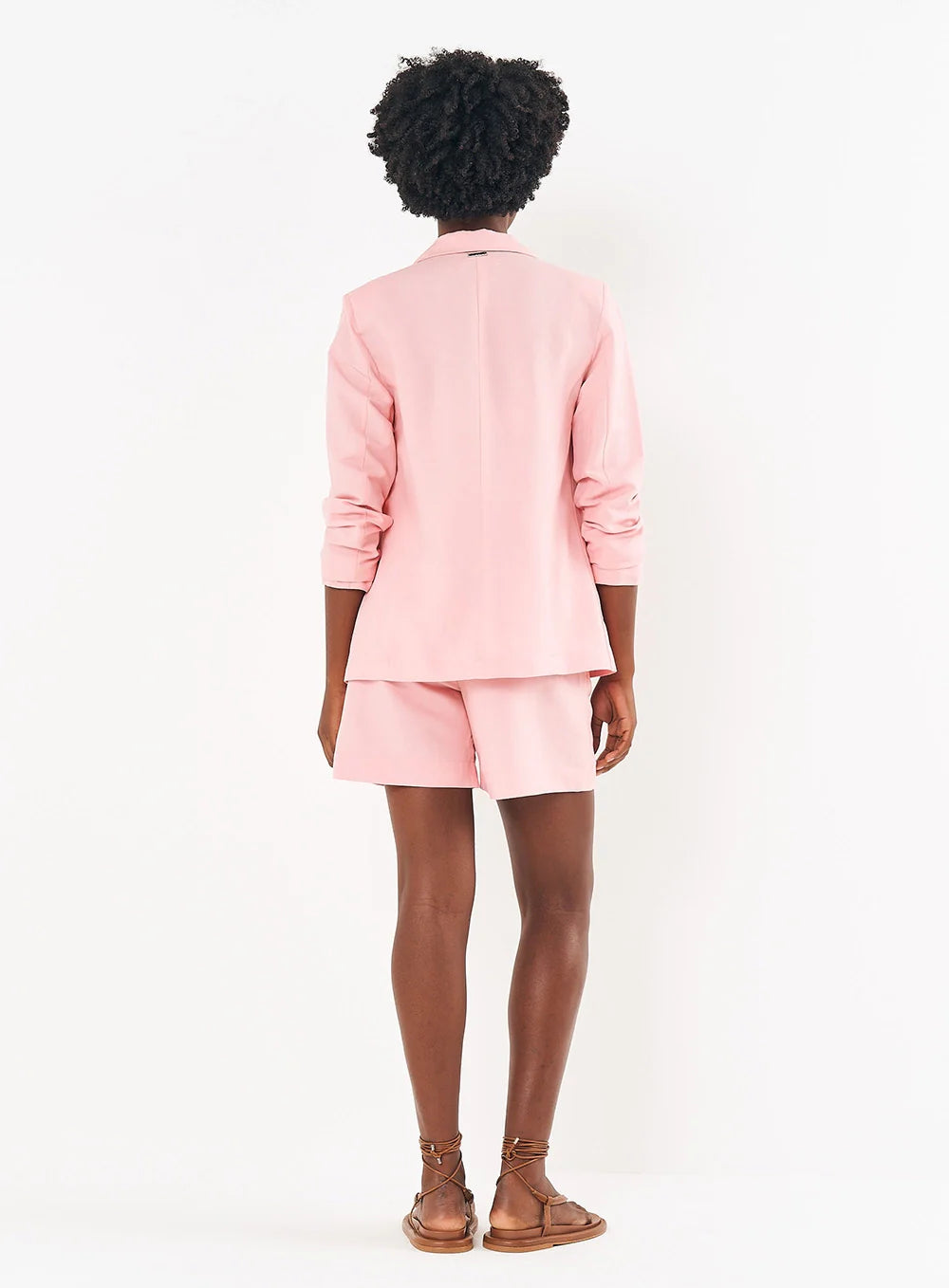 Blazer Feminino Alfaiataria Em Linho